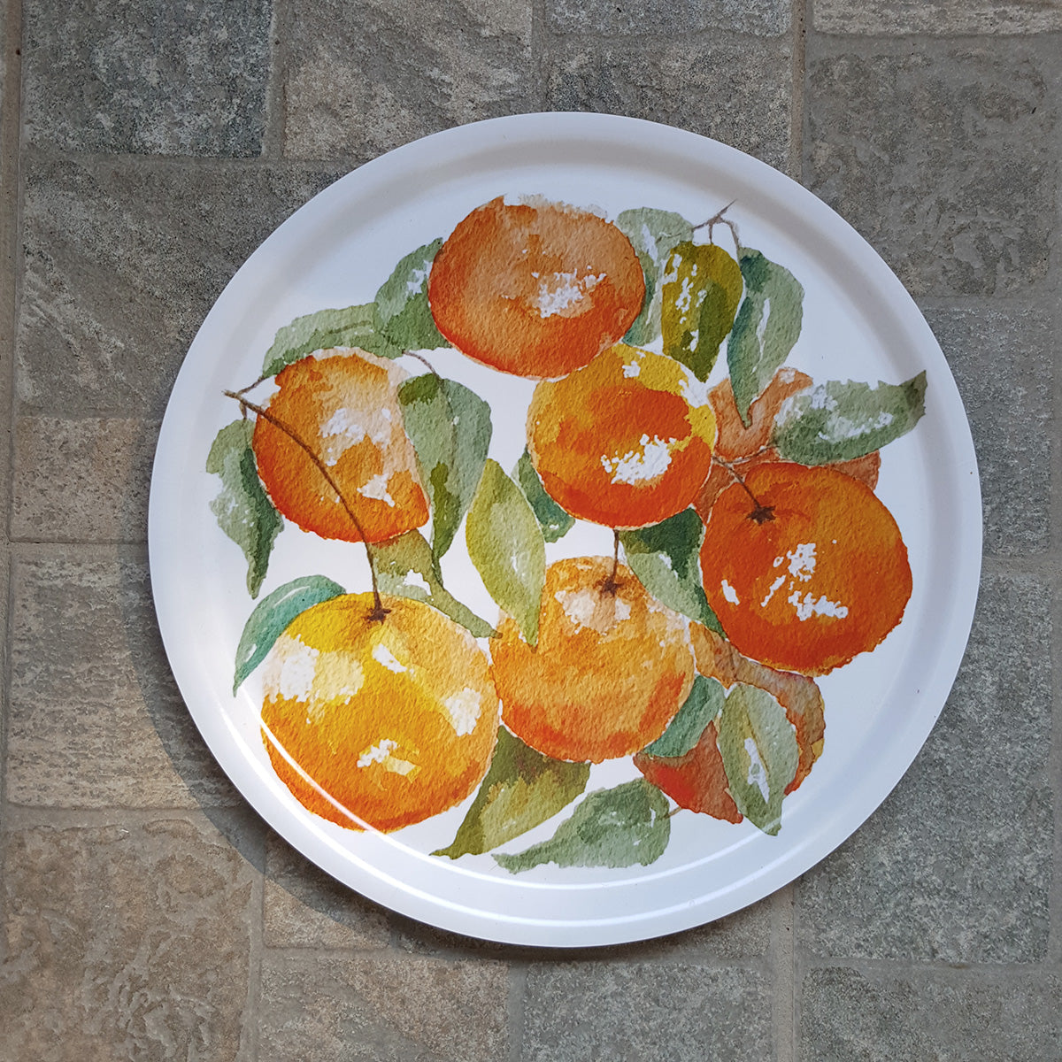 Bricka Oranges - Rund 31 cm