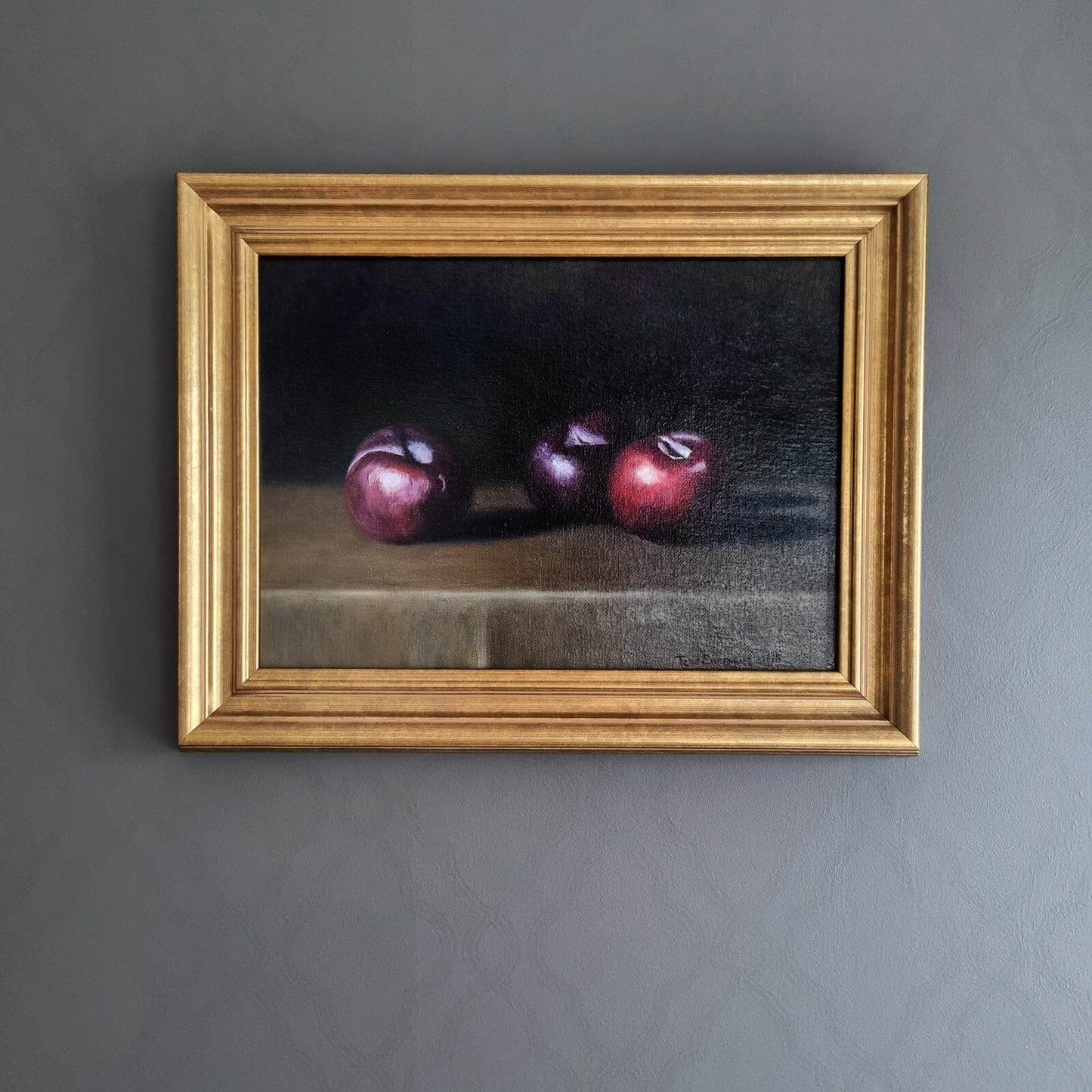 'Plommon' Original i olja Ramad