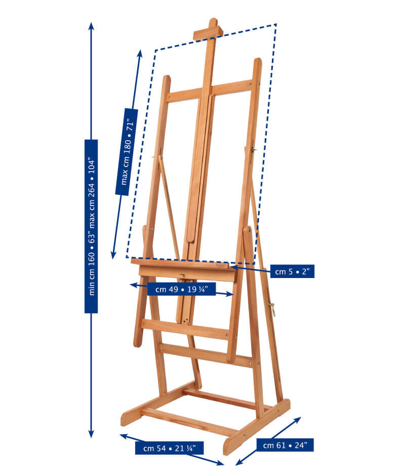 Ateljestaffli Mabef M/08 Vertikal tilt