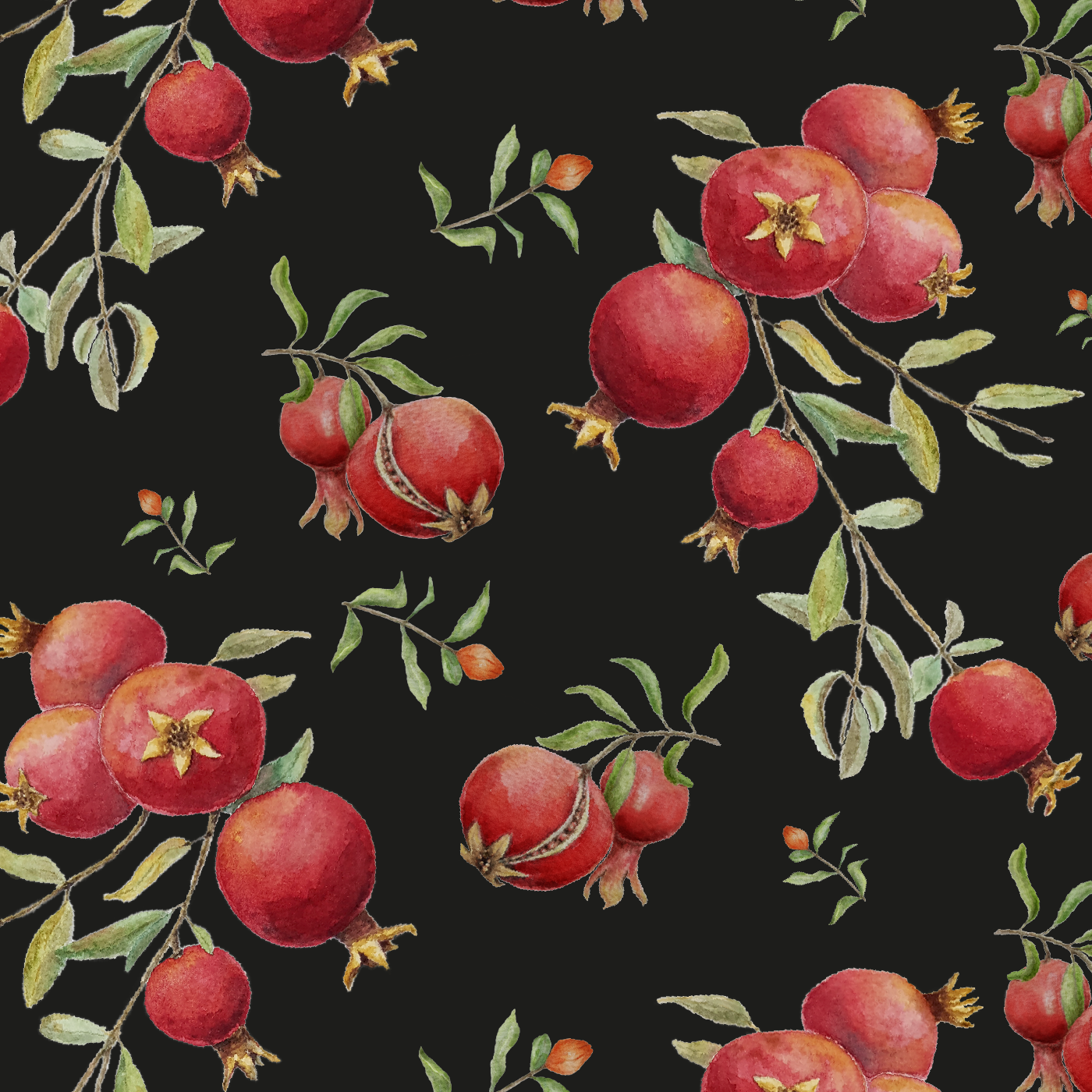 Tapet Pomegranate Fruit