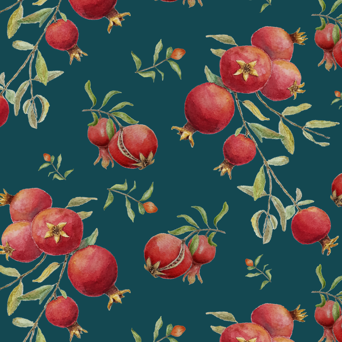 Tapet Pomegranate Fruit