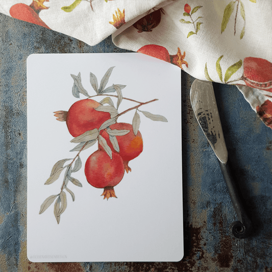 Smörgåsbräda/Miniskär Small Pomegranate 15x20 cm