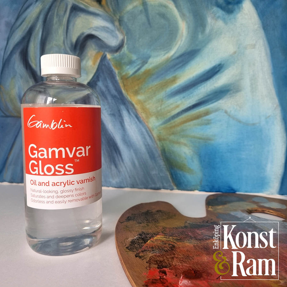 Gamblins fernissa direkt på yttorr målning!