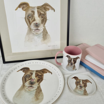 Coaster Puppy - glass coaster