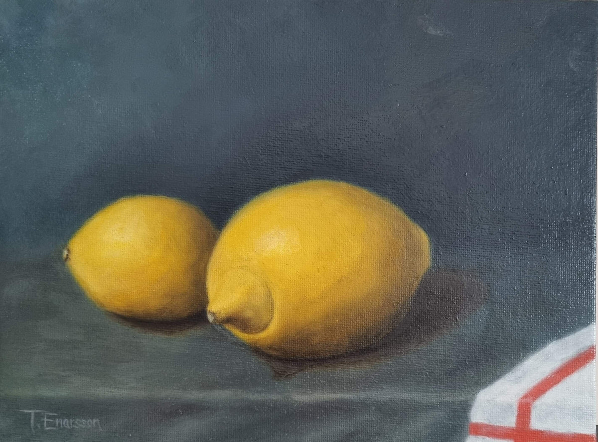 'Plums' Original oil painting Framed