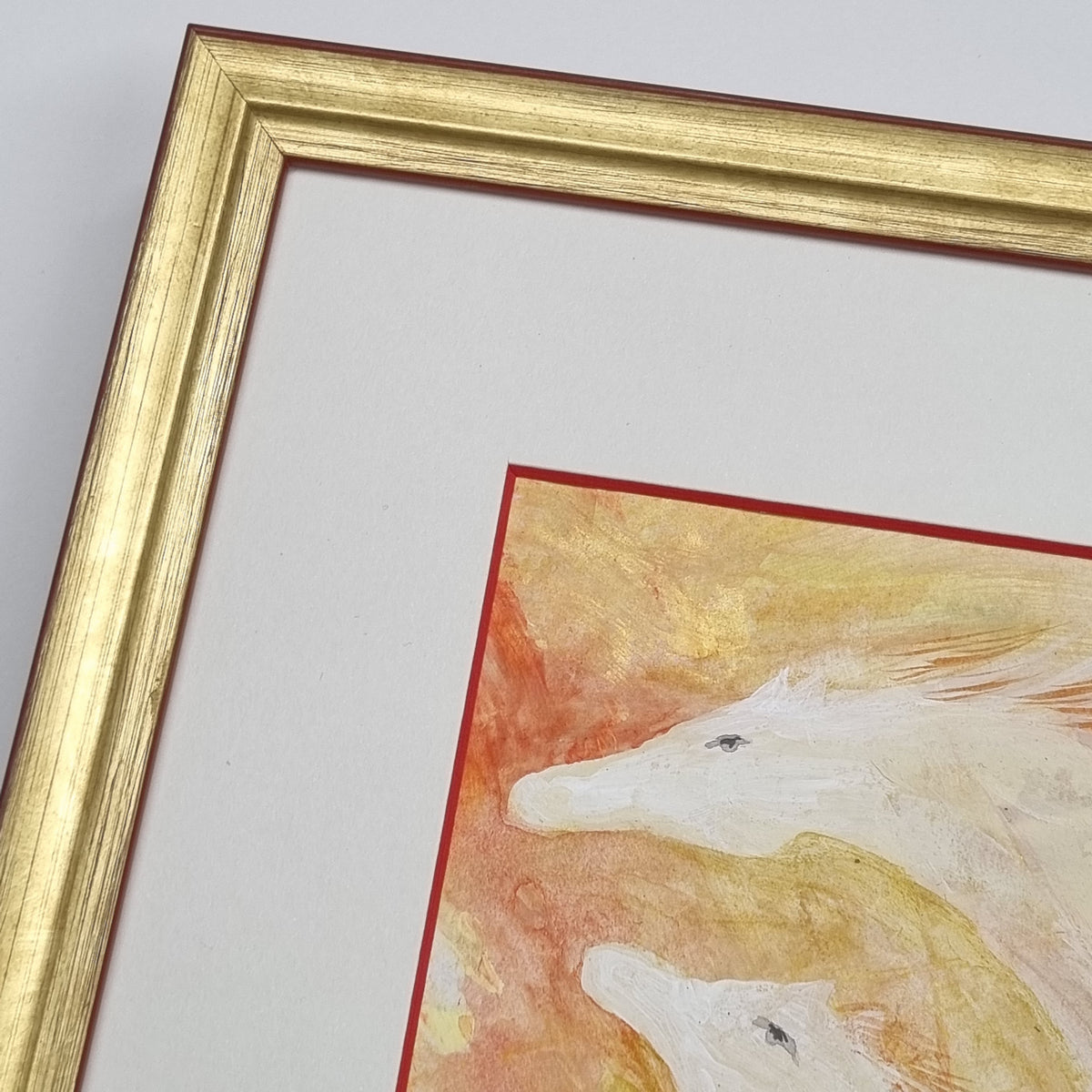 Passepartout Färgad kärna Offwhite | Måttbeställ med egna innermått
