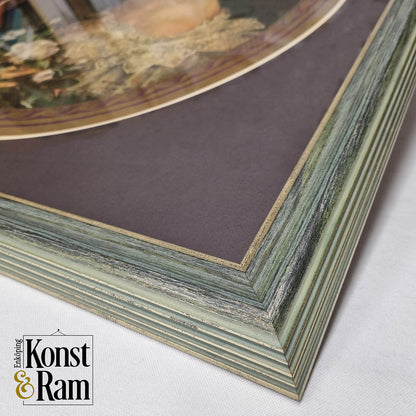 Frame 'Gustav lll' Green melange 45 mm