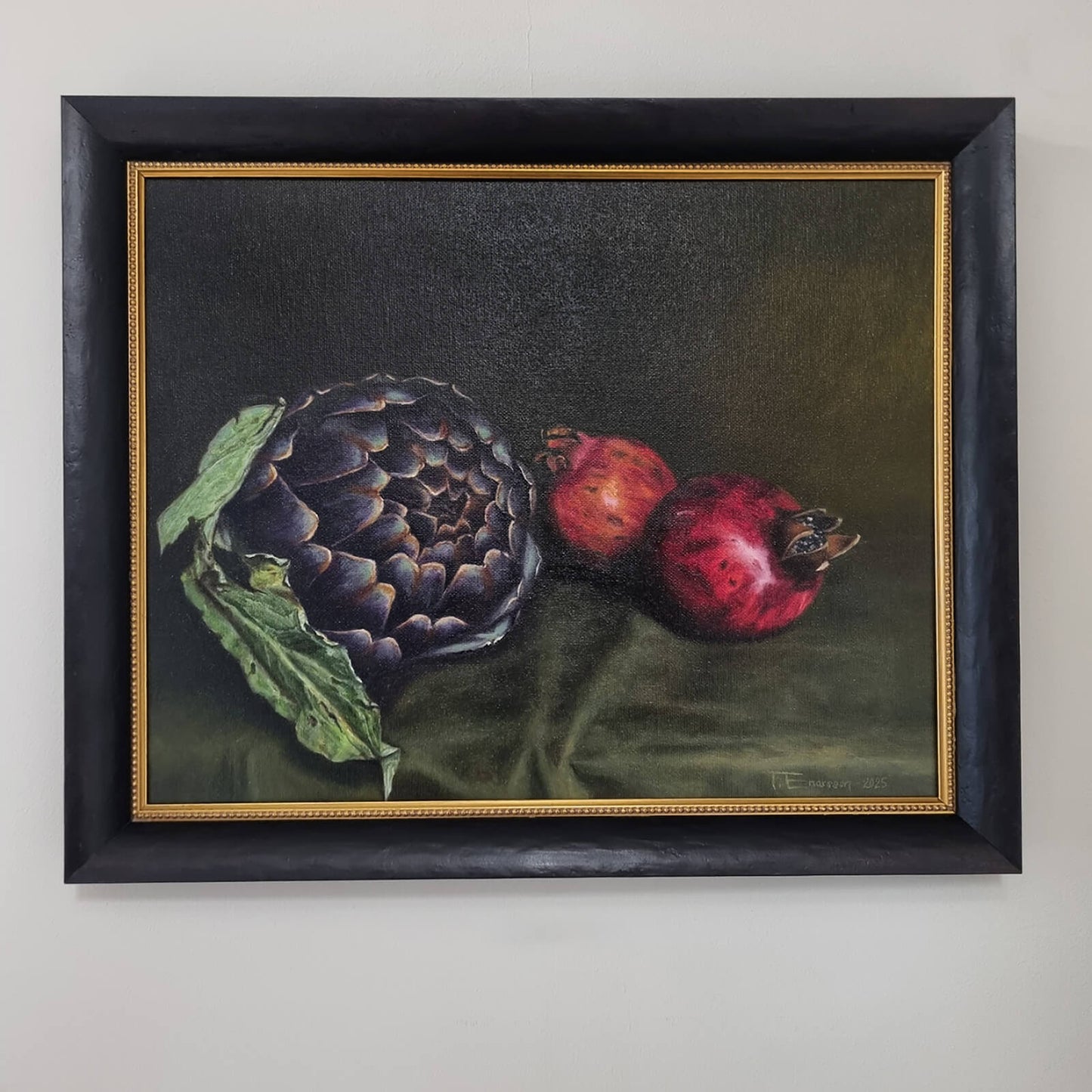 'Kronärtskocka med granatäpplen' Originalkonst