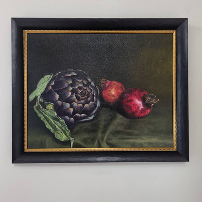 'Kronärtskocka med granatäpplen' Originalkonst