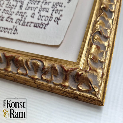 Frame 'Läckö' Gold 25 mm