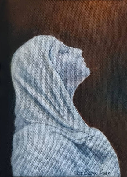 'Maria bebådelse' - Original i olja