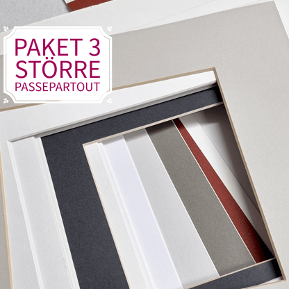 Passepartout paketerat i olika storlekar - superkampanjpris!