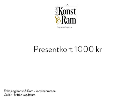 Enköping Konst & Ram Presentkort