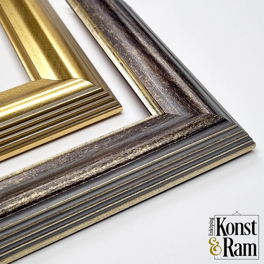 Frame 'Gustav lll' Plum &amp; Gold 45 mm
