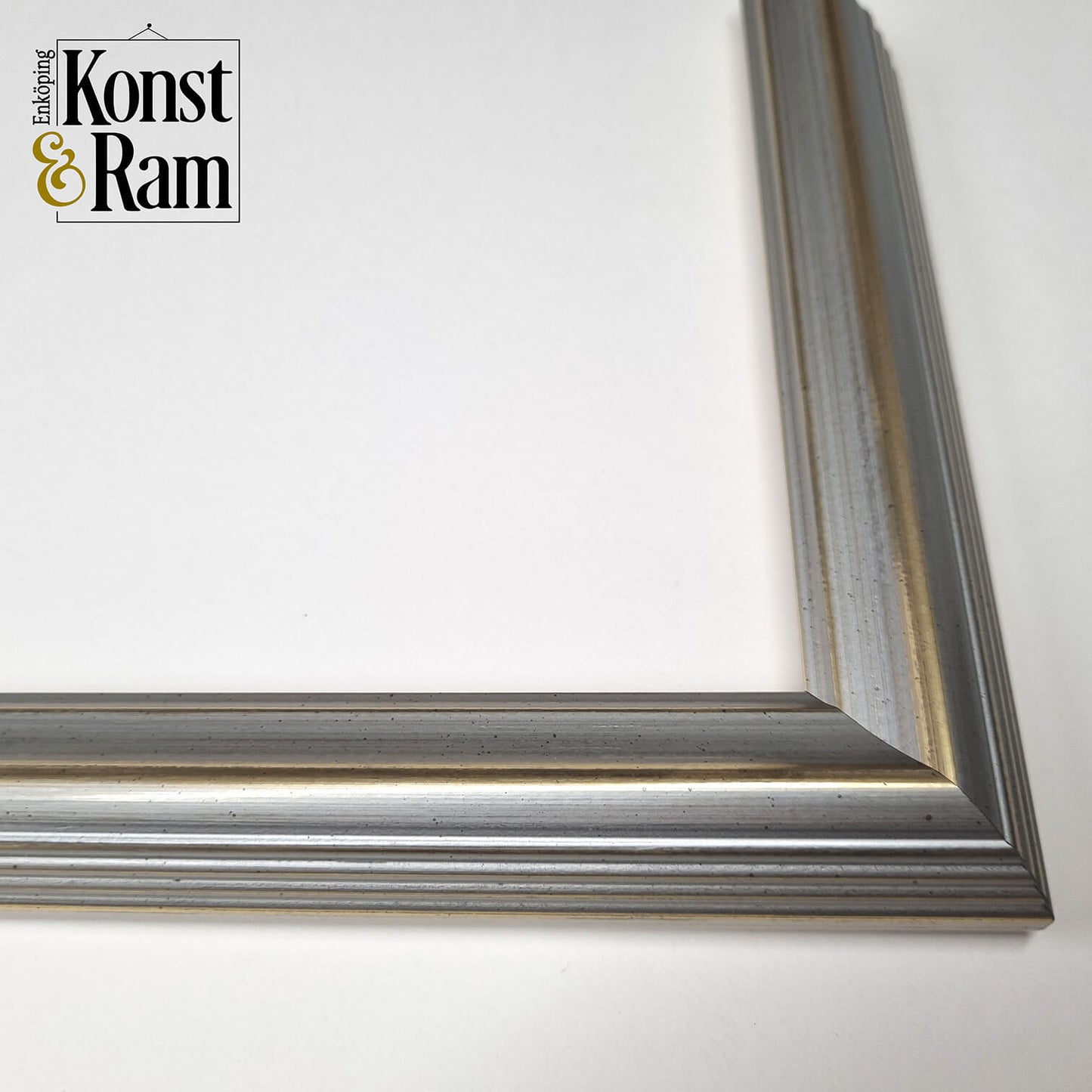 Frame 'Gustav lll' Gold/blue &amp; Silver 30 mm