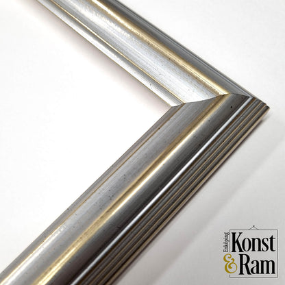 Ram 'Gustav lll' Guld/blå & Silver 30 mm