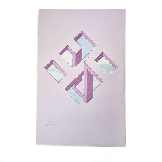 Oscar Reutersvärd Tryck Rosa moln nr 149/150