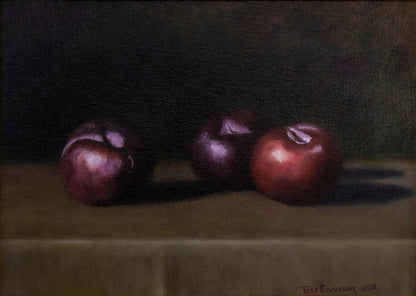 'Plommon'  Original i olja Ramad