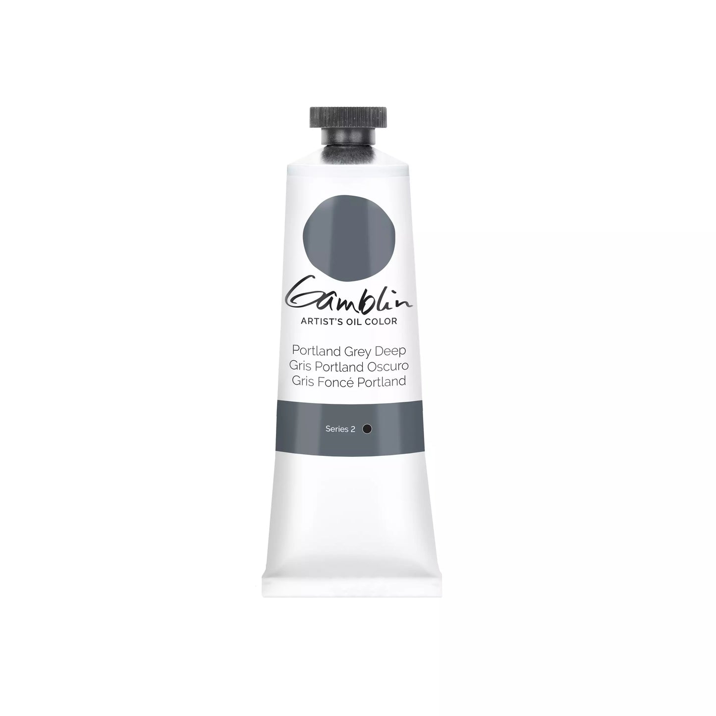Gamblin Oljefärg 'Portland Grey Deep' Djupgrå 37 ml