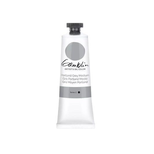 Gamblin Oljefärg 'Portland Grey Medium ' Mellangrå 37 ml