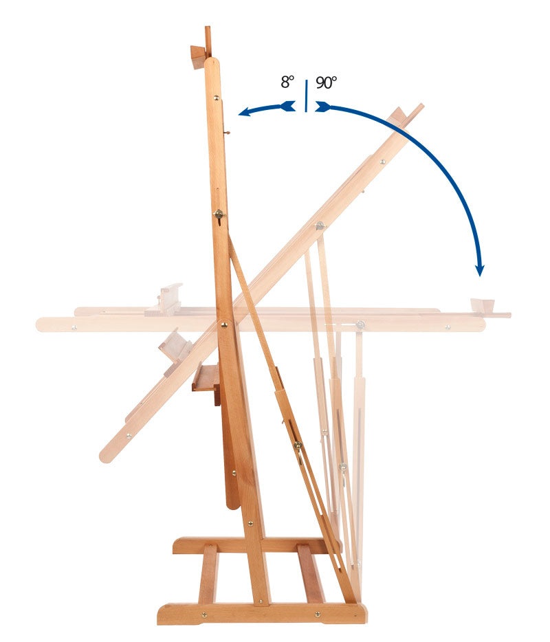 Ateljestaffli Mabef M/08 Vertikal tilt