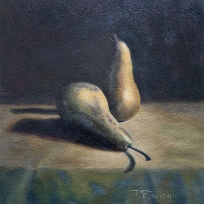 'Päron' Original i olja | Tess Enarsson | Inramad