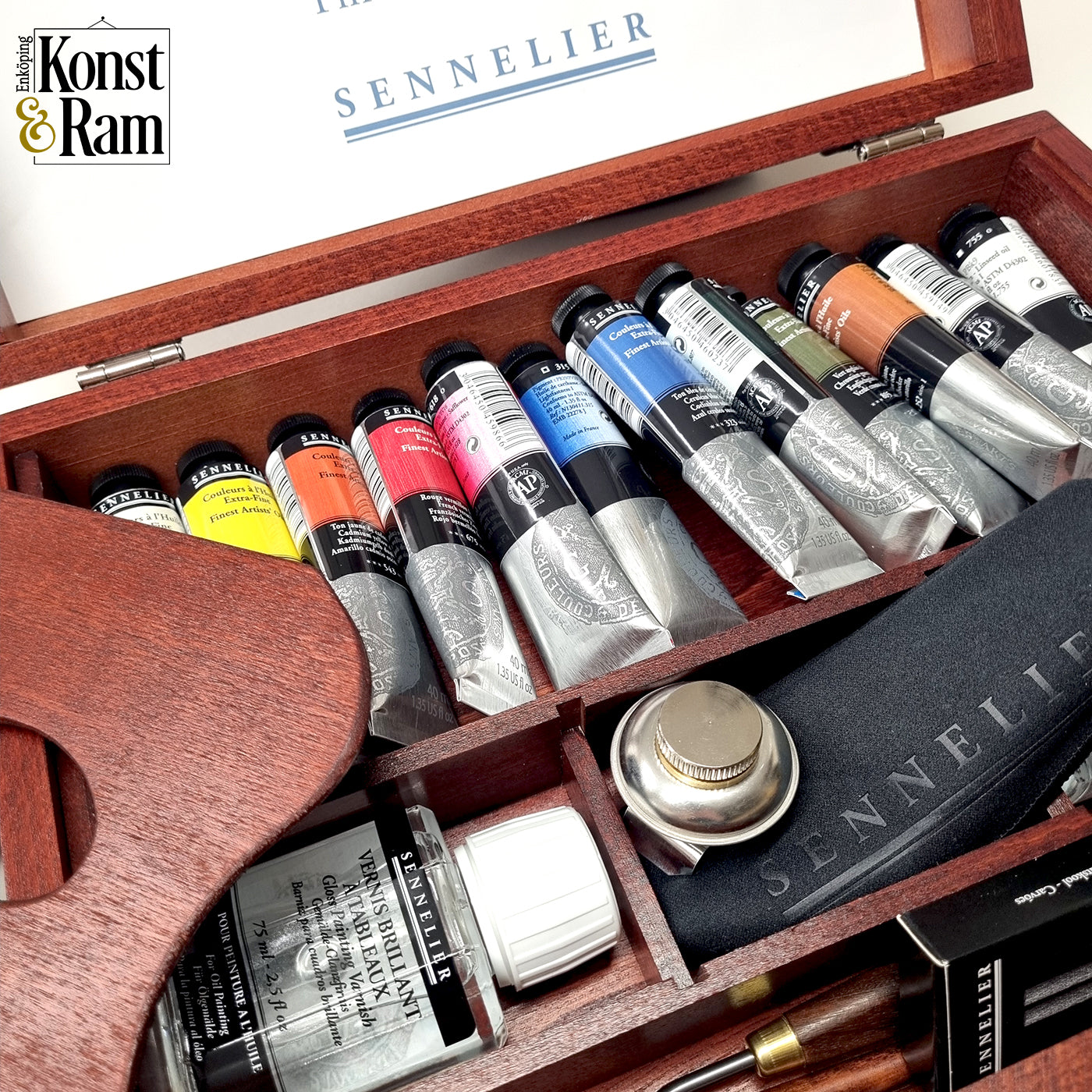 Oljefärgset Delux Sennelier 12 oljefärger x40 ml