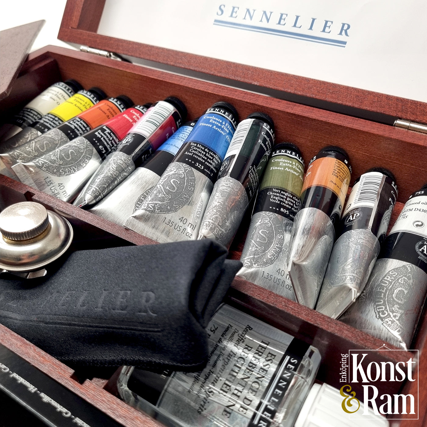 Oljefärgset Delux Sennelier 12 oljefärger x40 ml