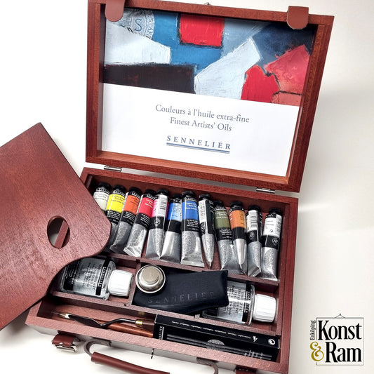 Oljefärgset Delux Sennelier 12 oljefärger x40 ml