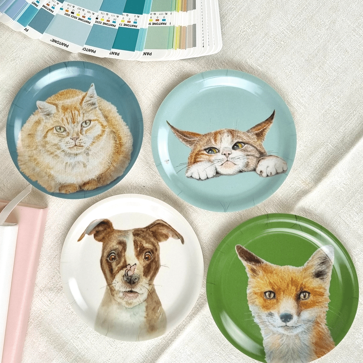 Coasters Garden Pets 4-p