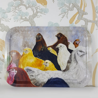 Tray Hedemora hens 34x24 cm