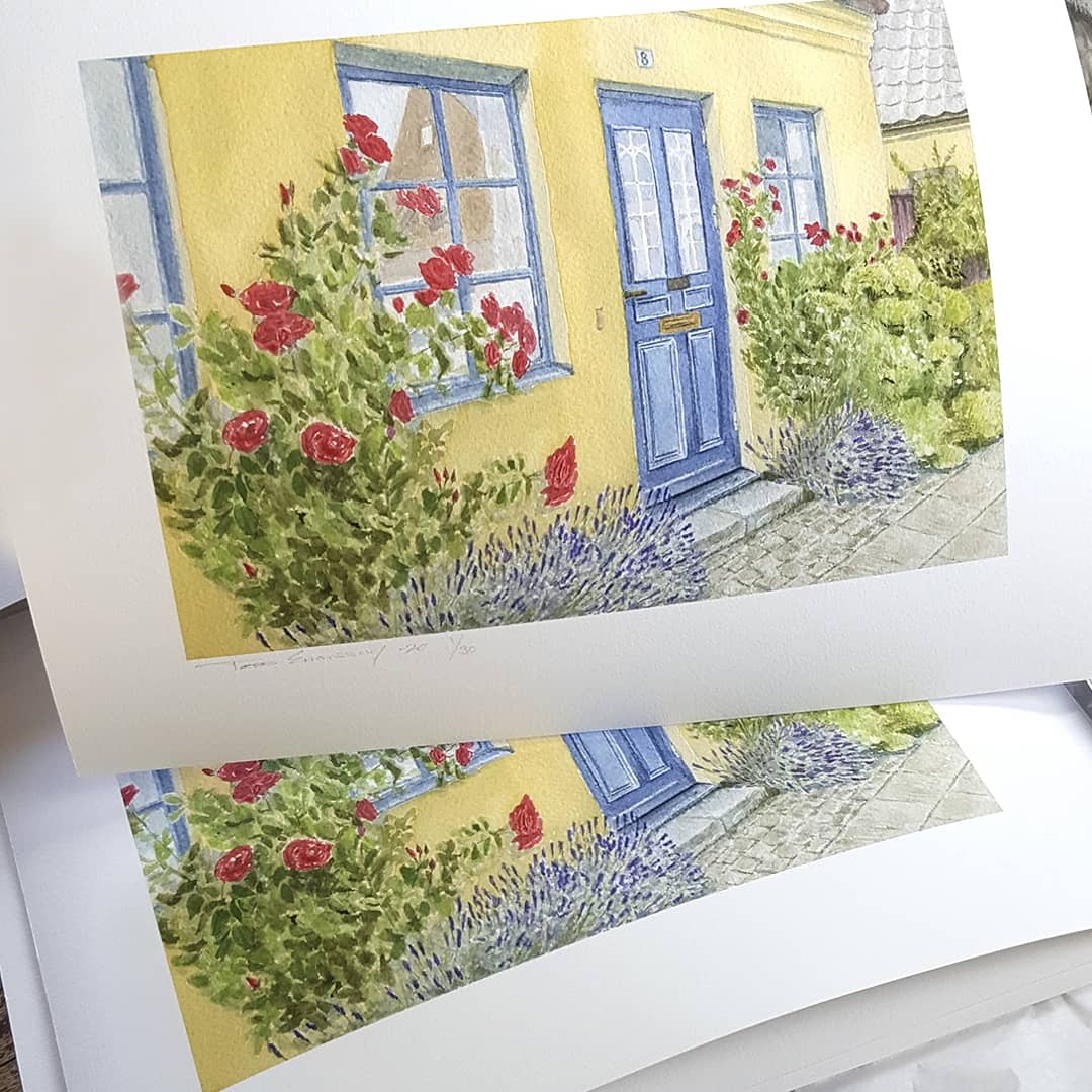 Blå dörren i Lund - Grafiskt tryck