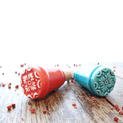 Ceramic wine cork Turquoise